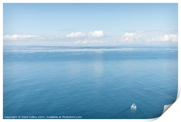 Clouds over the Arran Islands, County Clare, Ireland Print by Dave Collins