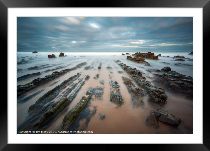 Sandymouth Bay Framed Mounted Print by Jim Monk
