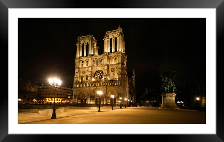 Notre Dame Cathedral Paris  Framed Mounted Print by Greg Marshall
