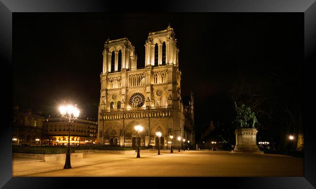 Notre Dame Cathedral Paris  Framed Print by Greg Marshall