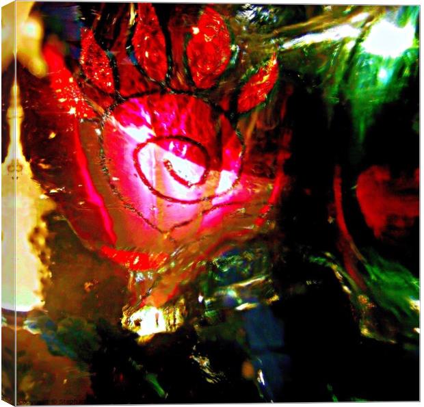 Abstract Christmas Decoration #3 Canvas Print by Stephanie Moore