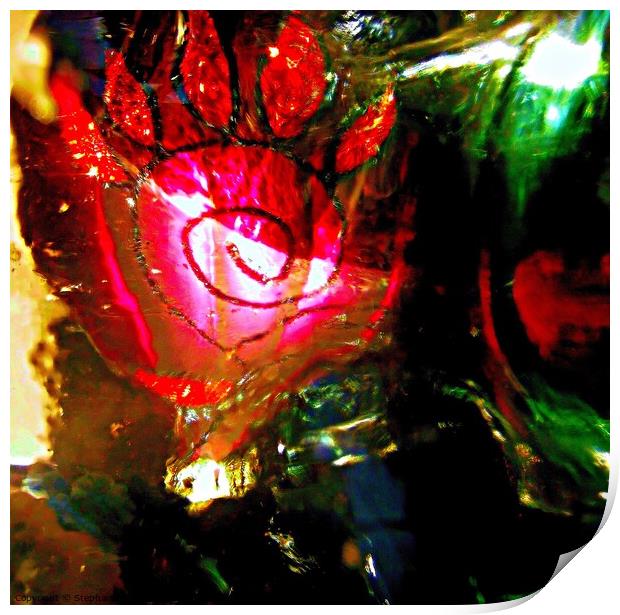 Abstract Christmas Decoration #3 Print by Stephanie Moore