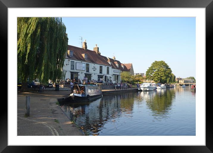 The Great Ouse at Ely Framed Mounted Print by John Bridge