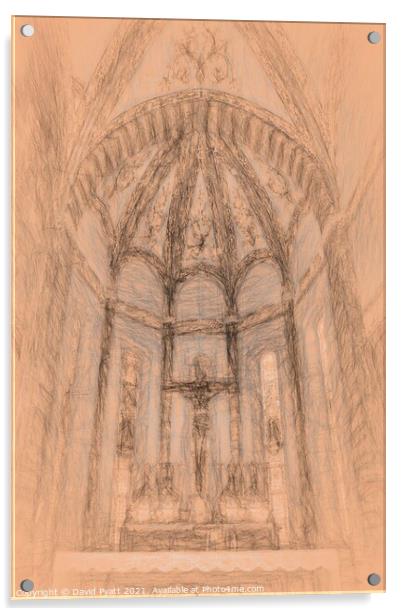  Basilica Of Saint Anastasia da Vinci Acrylic by David Pyatt
