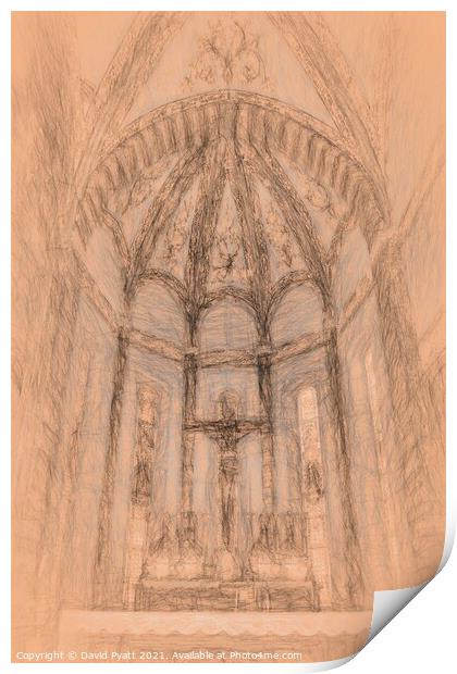  Basilica Of Saint Anastasia da Vinci Print by David Pyatt