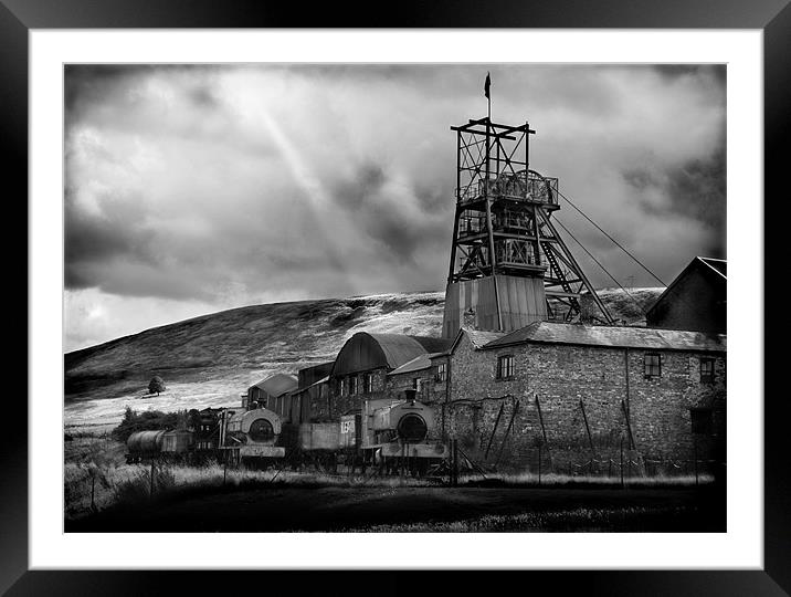 BIG PIT Framed Mounted Print by Anthony R Dudley (LRPS)