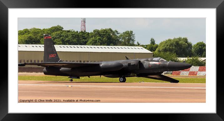 U-2 Dragon Lady Framed Mounted Print by Clive Wells