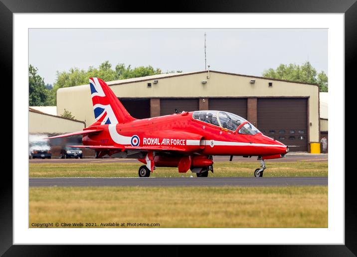 RAF Red  Arrow Framed Mounted Print by Clive Wells
