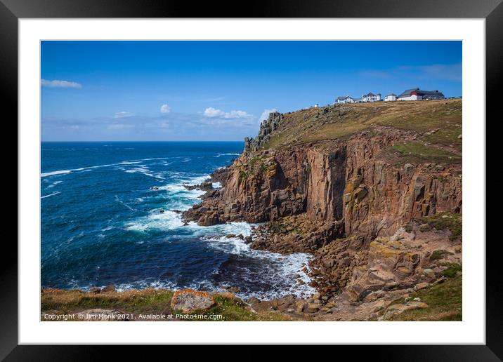 Land's End Framed Mounted Print by Jim Monk