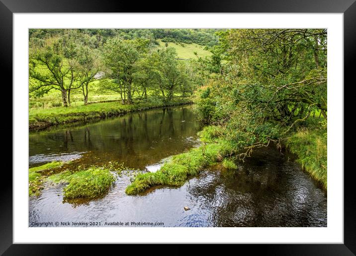 The River Wharfe near Starbotton Upper Wharfedale  Framed Mounted Print by Nick Jenkins