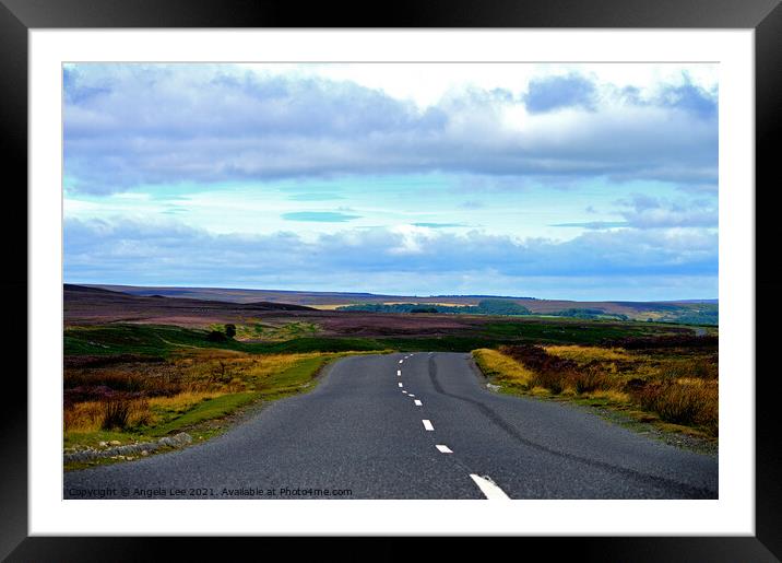 Road to somewhere Framed Mounted Print by Angela Lee