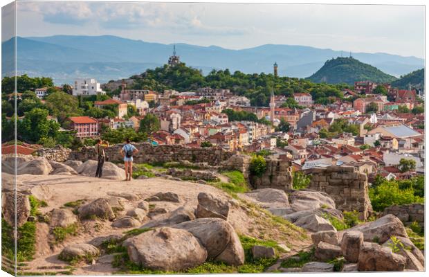 Majestic View of Plovdiv Canvas Print by Kevin Snelling