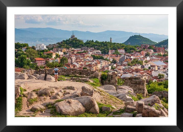 Majestic View of Plovdiv Framed Mounted Print by Kevin Snelling