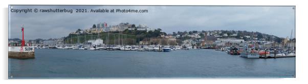 Torquay Harbour Panorama Acrylic by rawshutterbug 