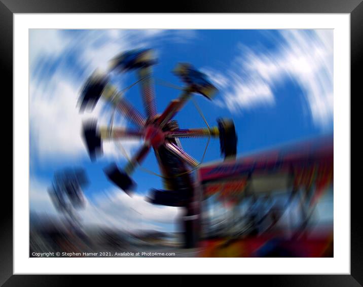 Spinning Around Framed Mounted Print by Stephen Hamer