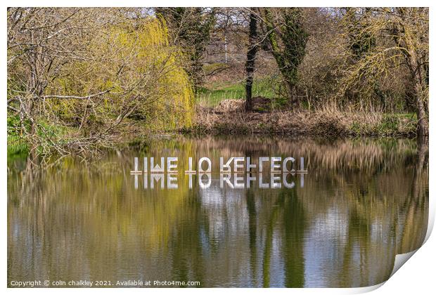 Time to Reflect Print by colin chalkley