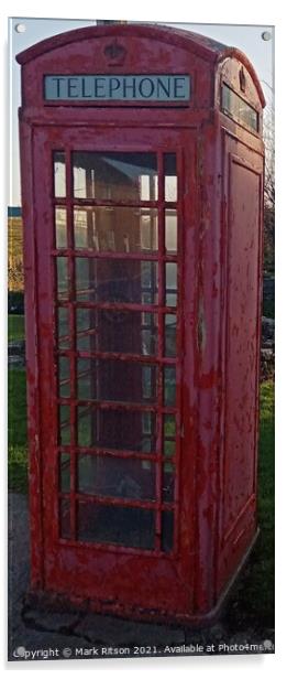 Red Telephone Box  Acrylic by Mark Ritson