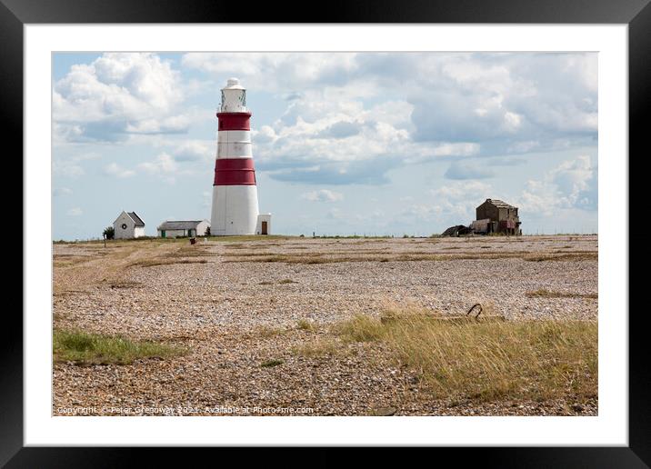 Orford Ness Lighthouse, Suffolk Framed Mounted Print by Peter Greenway