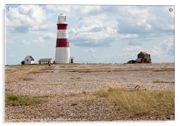 Orford Ness Lighthouse, Suffolk Acrylic by Peter Greenway