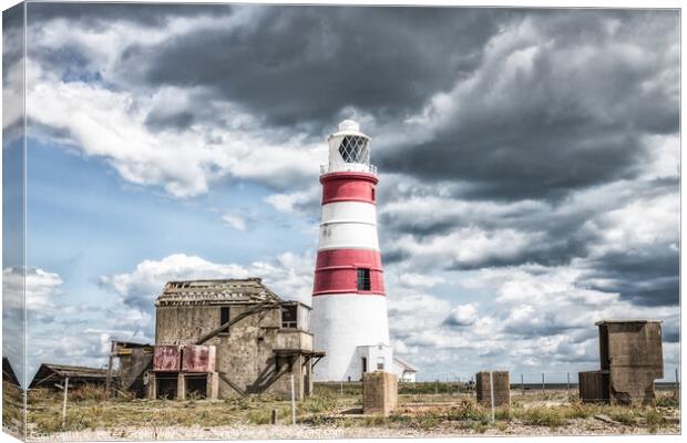 Orford Ness Lighthouse, Suffolk Canvas Print by Peter Greenway