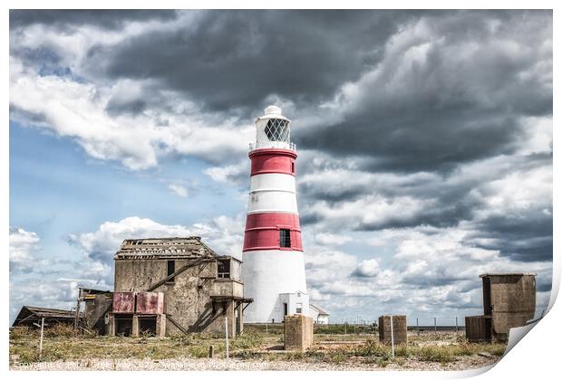 Orford Ness Lighthouse, Suffolk Print by Peter Greenway