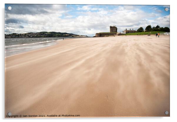 Bonnie Broughty Ferry Beach  - Beautiful Scotland Acrylic by Iain Gordon