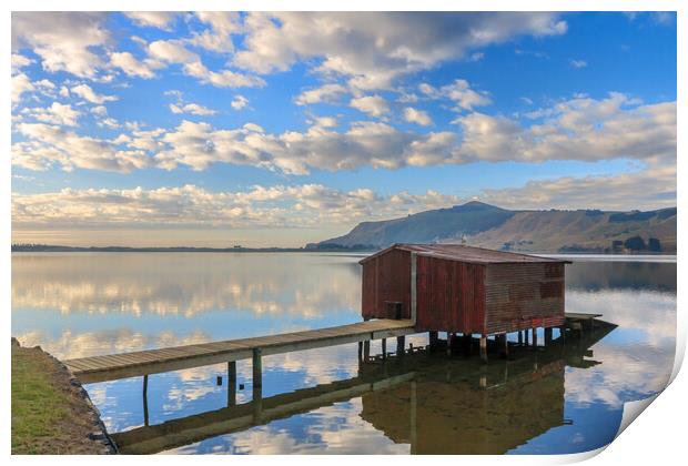 Boatshed at Hooper's Inlet, Print by Kevin Hellon