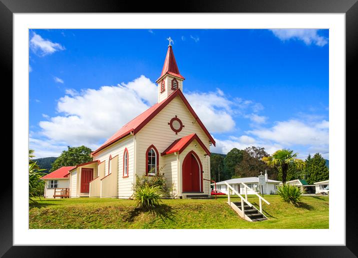 Church in Murcheson Framed Mounted Print by Kevin Hellon