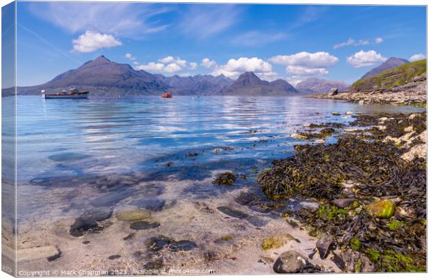Elgol Beach and Cuillin Mountains, Isle of Skye Canvas Print by Photimageon UK