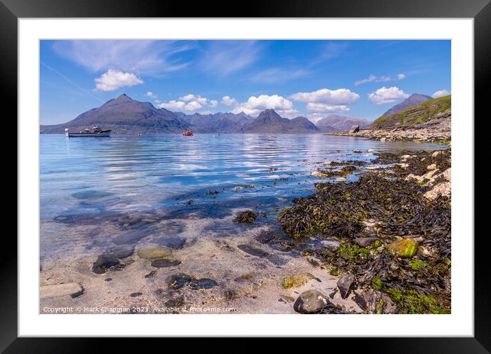Elgol Beach and Cuillin Mountains, Isle of Skye Framed Mounted Print by Photimageon UK