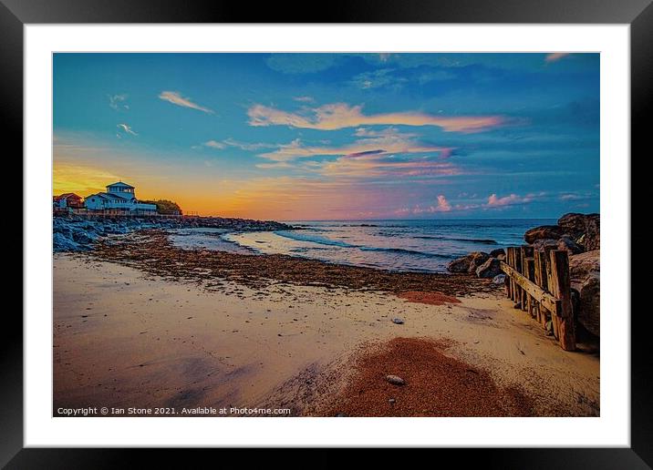Sunrise on the Isle of Wight  Framed Mounted Print by Ian Stone