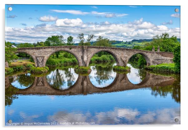 Old Stirling Bridge Acrylic by Angus McComiskey