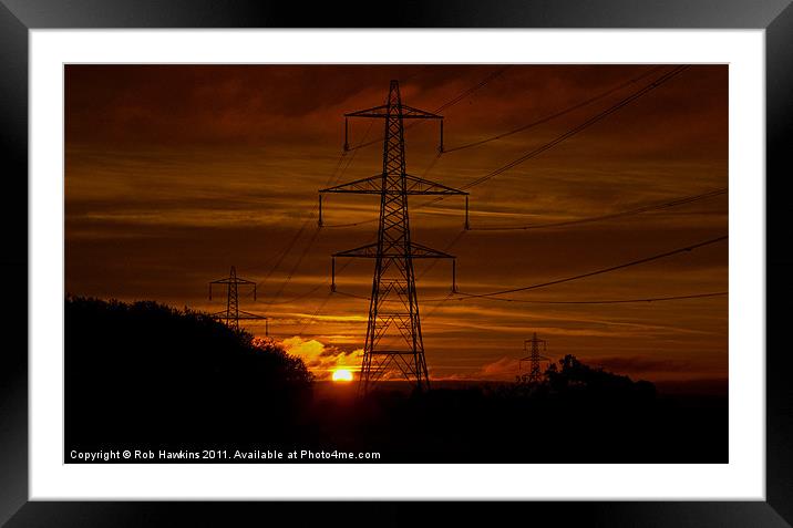 Sunrise over the Culm Valley Framed Mounted Print by Rob Hawkins