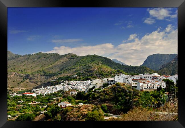 Frigiliana Andalucia Costa Del Sol Spain Framed Print by Andy Evans Photos