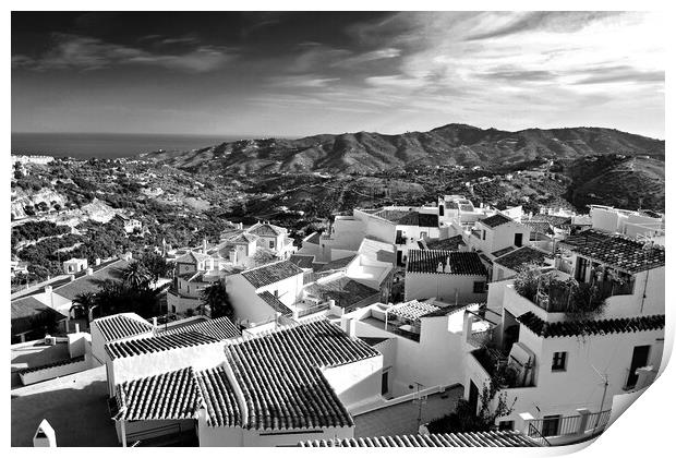 Frigiliana Andalucia Costa Del Sol Spain Print by Andy Evans Photos