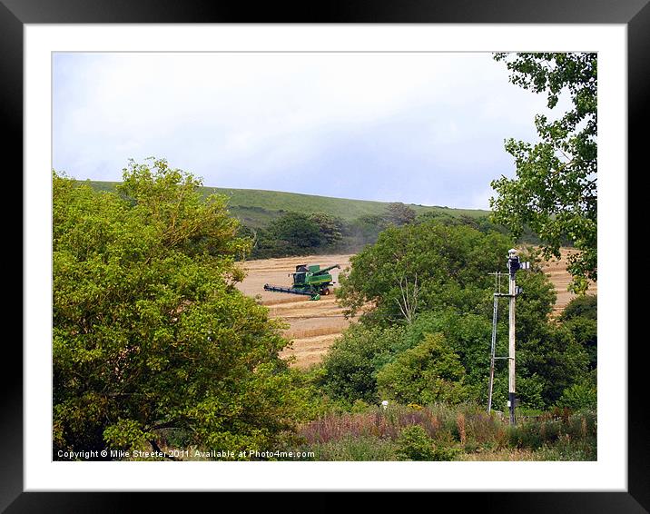 Harvest Time Framed Mounted Print by Mike Streeter