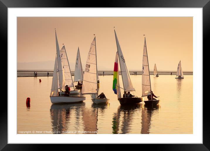 Sailboats at West Kirby Framed Mounted Print by Peter O'Reilly