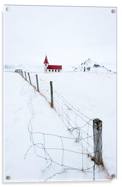 Hellnar Church, Iceland Acrylic by Peter O'Reilly