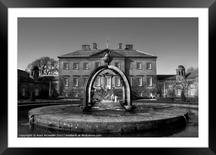 Dumfries House Fountain Court Framed Mounted Print by Ross McNeillie