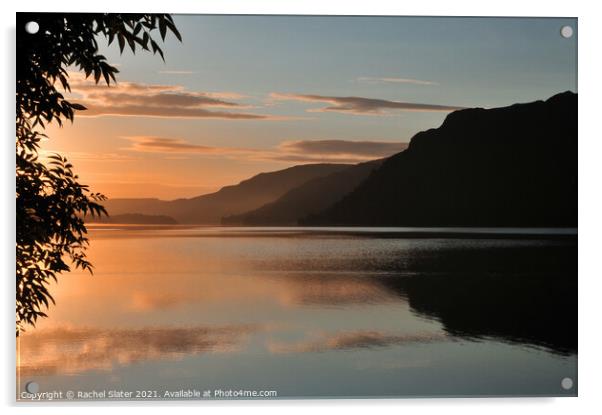 Ullswater dawn  Acrylic by Rachel Harris