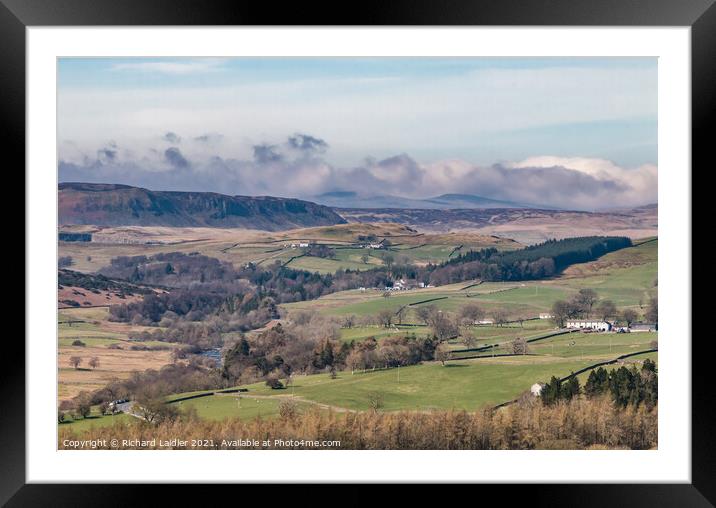 Cronkley Scar from Stable Edge, Teesdale Framed Mounted Print by Richard Laidler