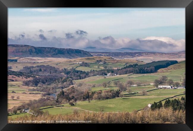 Cronkley Scar from Stable Edge, Teesdale Framed Print by Richard Laidler
