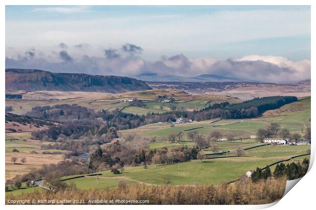 Cronkley Scar from Stable Edge, Teesdale Print by Richard Laidler