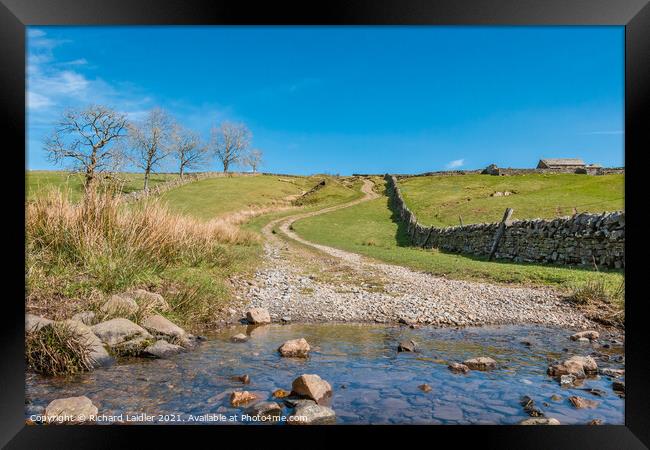 Track Over to Coldberry, Teesdale Framed Print by Richard Laidler