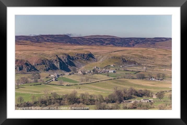 Over to Holwick, Teesdale in Spring (2) Framed Mounted Print by Richard Laidler