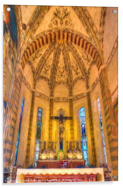  Verona Basilica Art Acrylic by David Pyatt