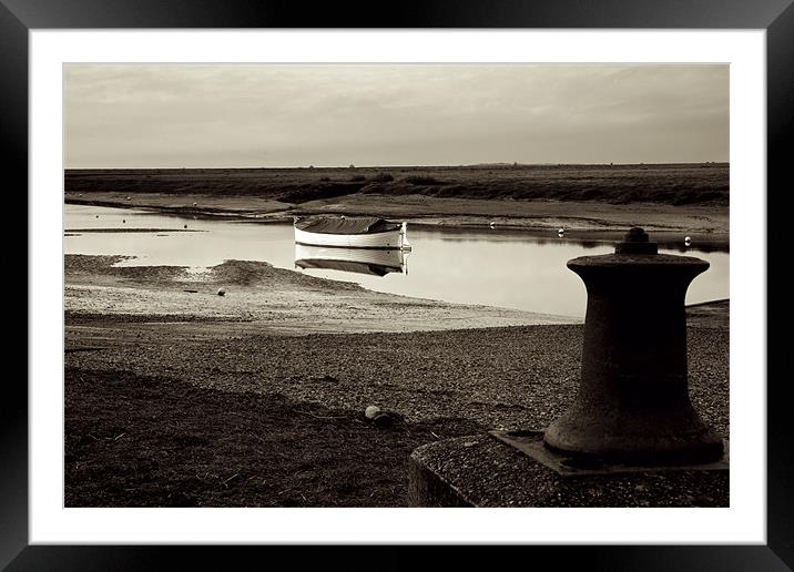 Calm at Burnham Overy Staithe Framed Mounted Print by Francesca Shearcroft