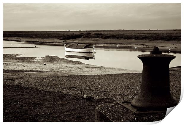 Calm at Burnham Overy Staithe Print by Francesca Shearcroft
