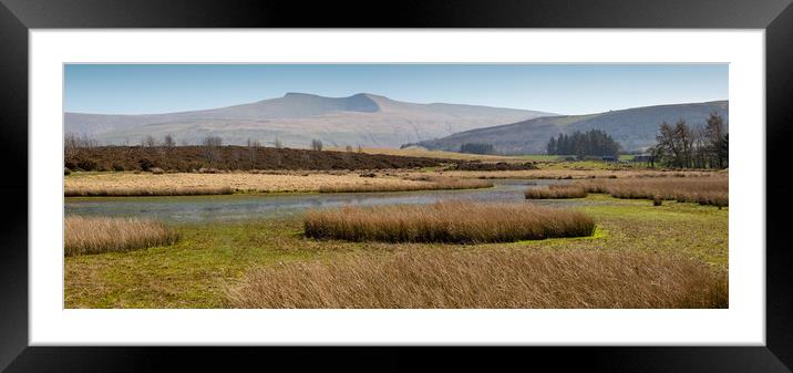 Penyfan and Corn Du Framed Mounted Print by Leighton Collins