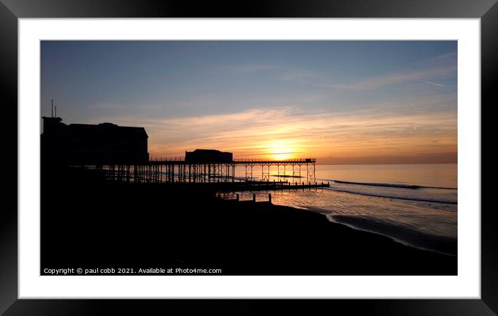 Regis sunrise Framed Mounted Print by paul cobb